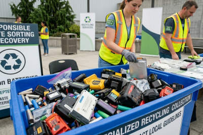 disposing of lithium-ion batteries